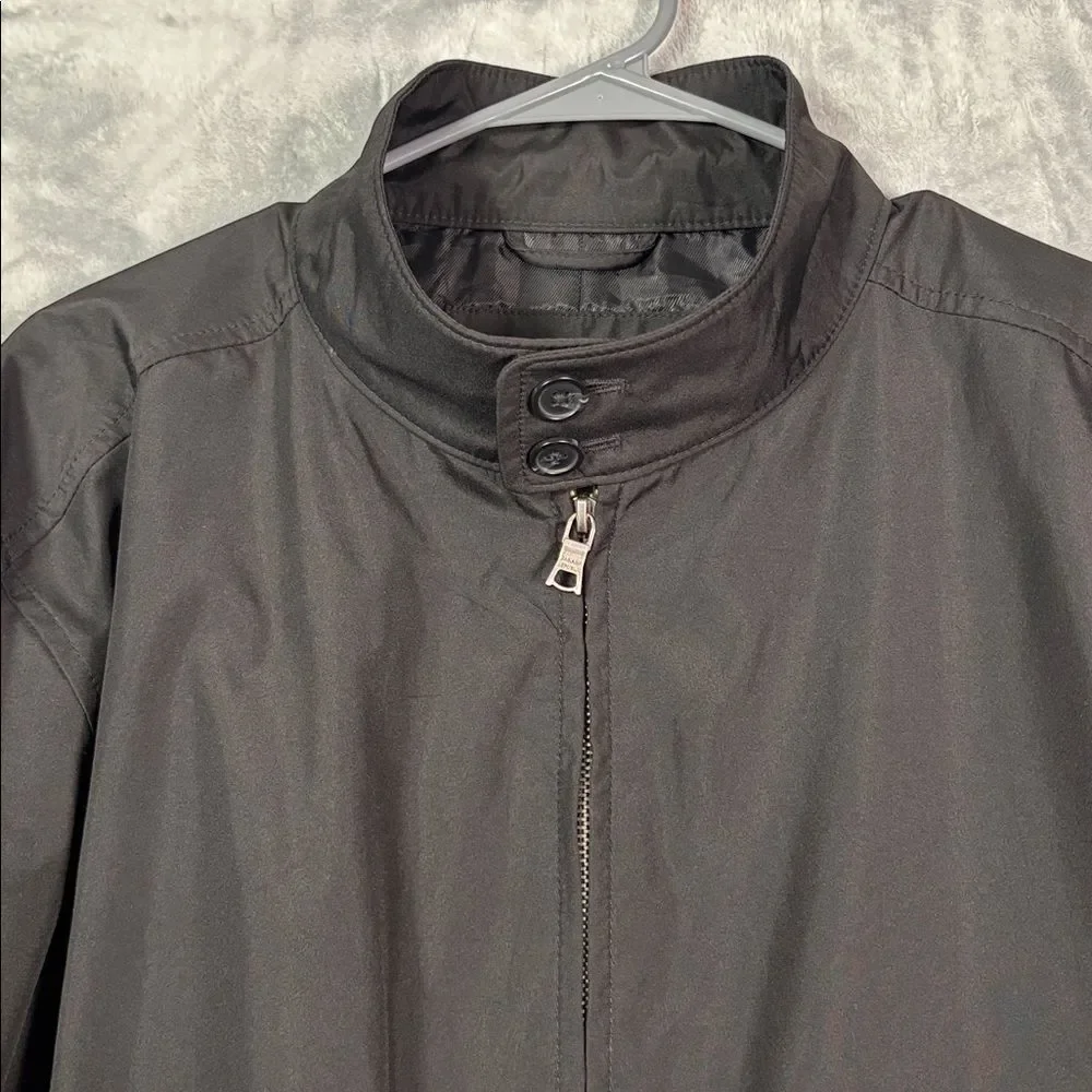 Banana Republic Black Full Zip Snap Neck Closure Jacket Size XL